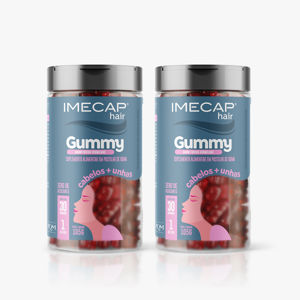 KIT IMECAP HAIR GUMMY 2 UNIDADES