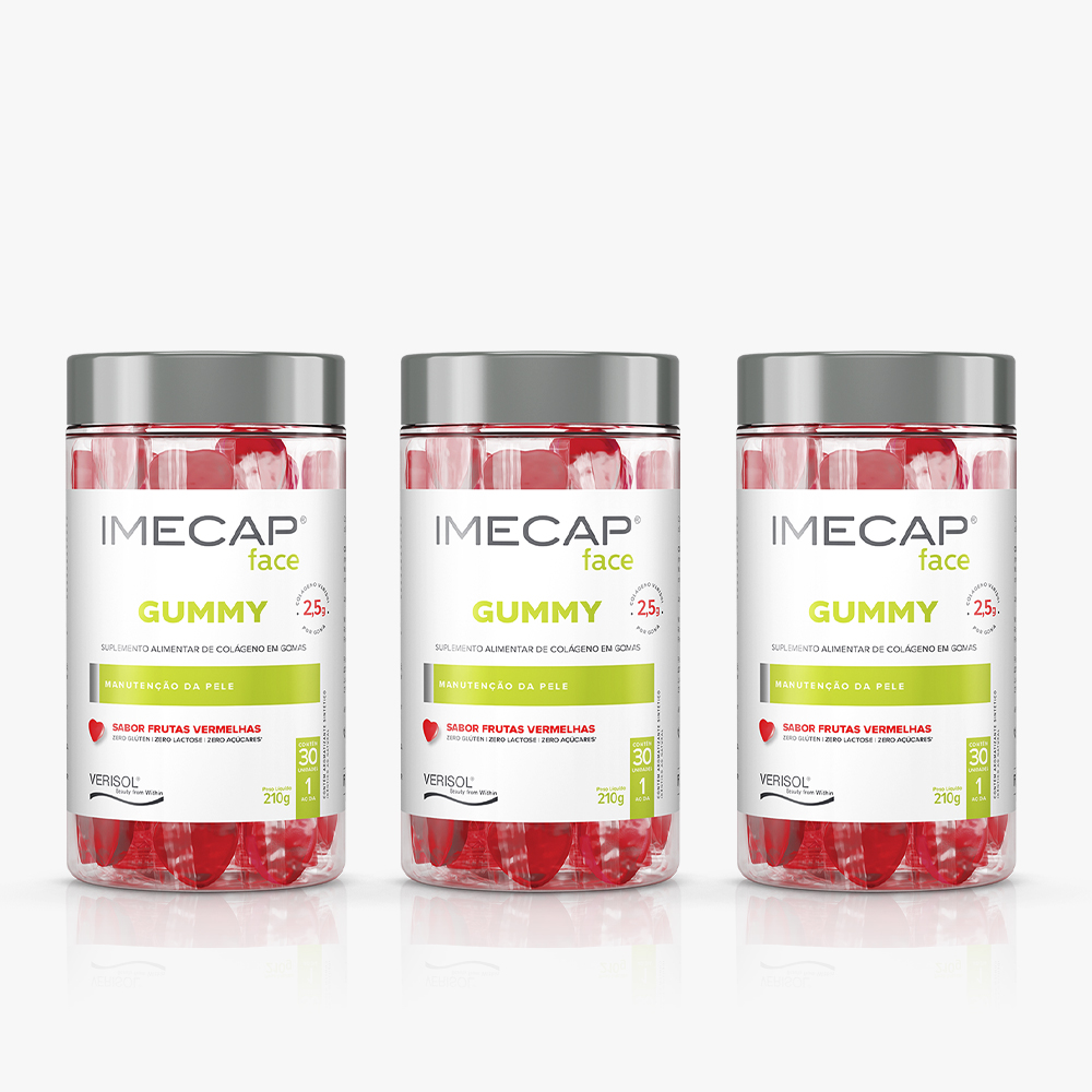 KIT IMECAP FACE GUMMY 3 UNIDADES
