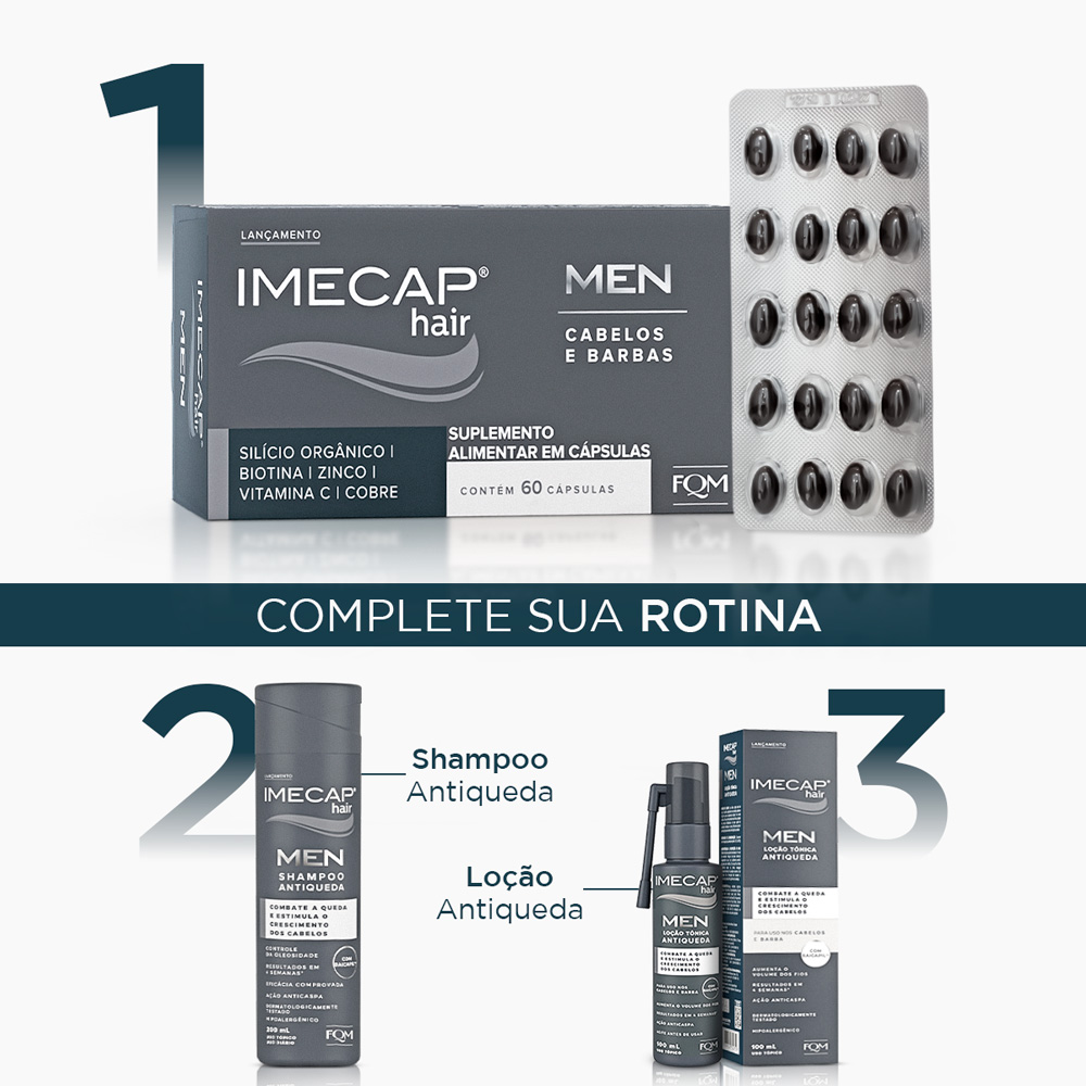 IMECAP HAIR MEN C&Aacute;PSULAS