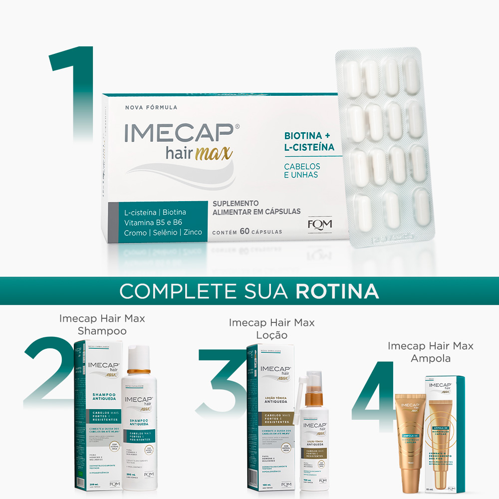IMECAP HAIR MAX C&Aacute;PSULAS