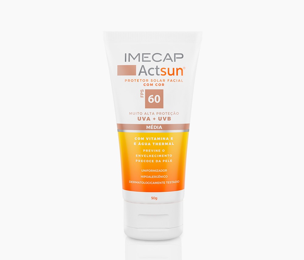IMECAP ACTSUN PROTETOR SOLAR EM CREME M&Eacute;DIO