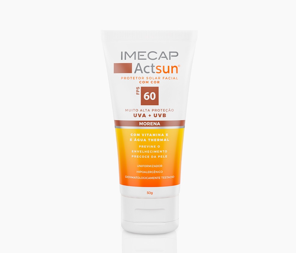 IMECAP ACTSUN PROTETOR SOLAR EM CREME MORENA