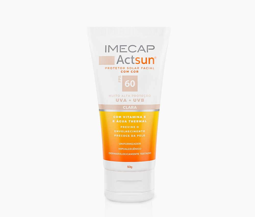 IMECAP ACTSUN PROTETOR SOLAR EM CREME CLARO